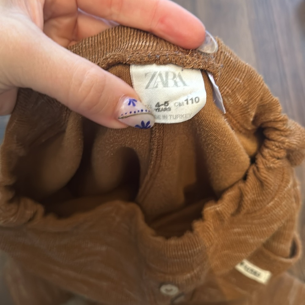 Zara Brown Knit Joggers with Patch Pocket - Picture 4 of 4